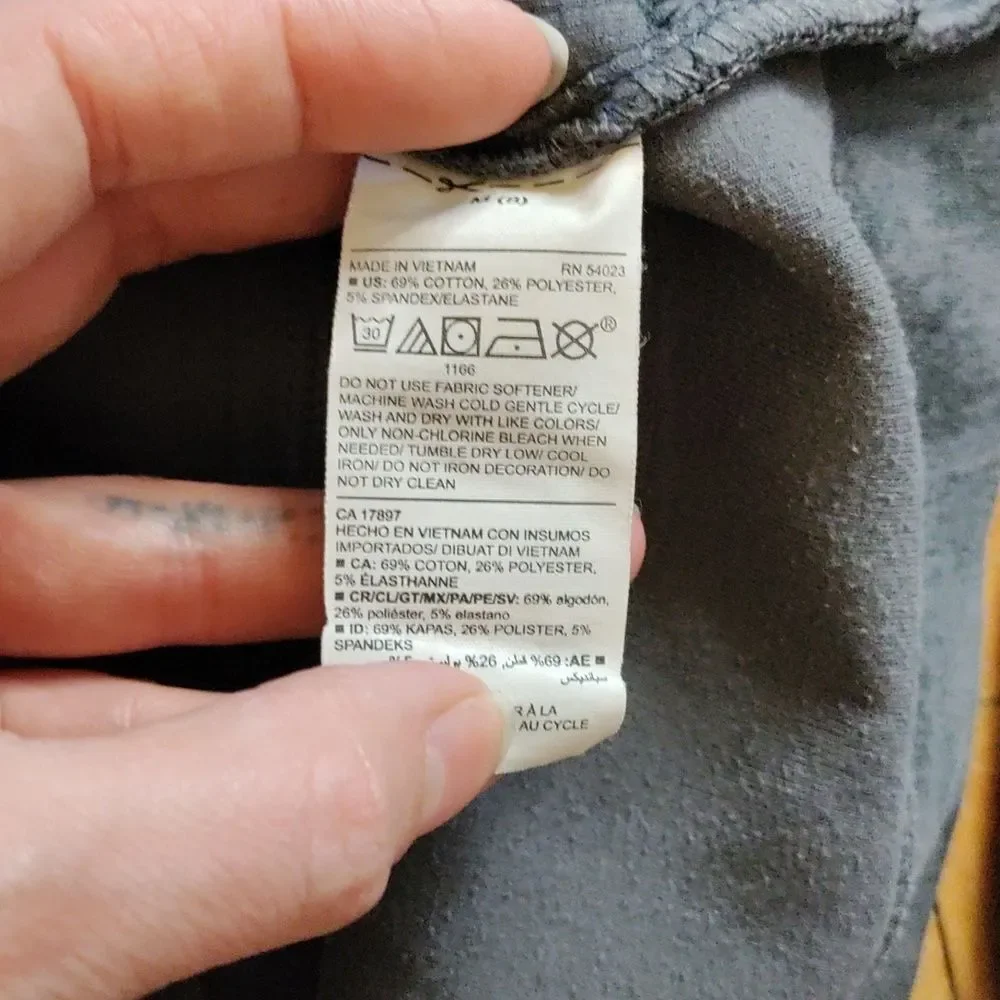 Old Navy hoodie size 8 Gray black tie dye activewear cotton spring unisex